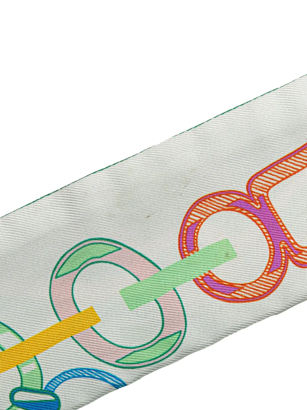 Pre-owned Hermes 2021-2024 Do Re Boucles Twilly Scarf Scarves In Green