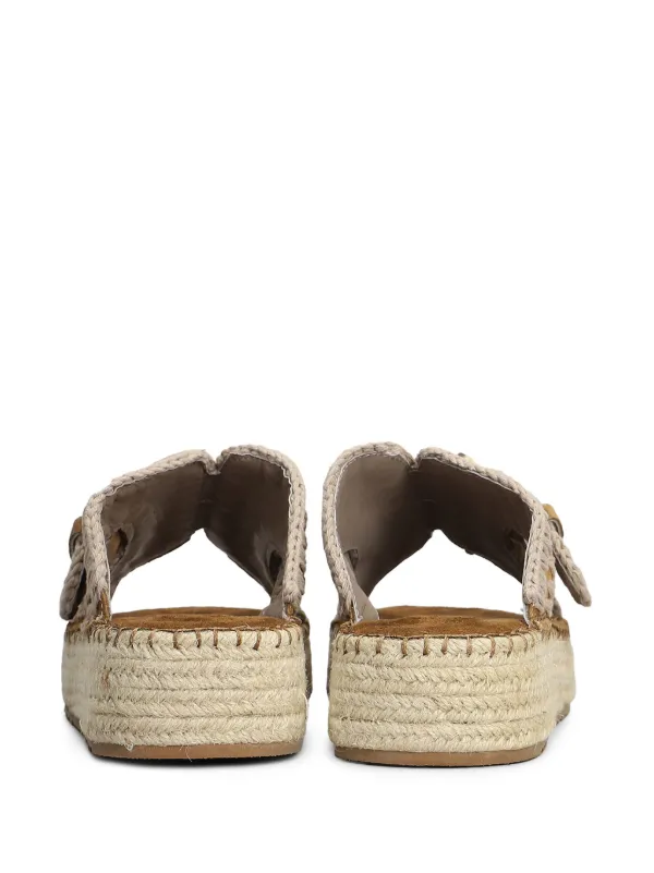 【関税込み】Mou Sandals Monoband rope sandal fringes - Big letter logo
