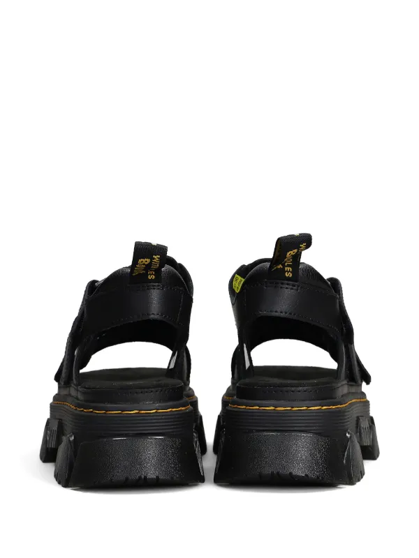 Dr. Martens ブラック サンダル　MATTISON MATTISON スライド サンダル