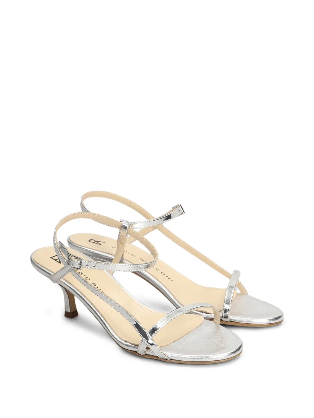 Fabio Rusconi 60mm leather sandals Grey