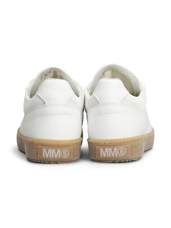 スニーカー Sneakers - Mm6 Maison Margiela - White - Leather MM6 Maison Margiela White leather and suede sneaker | TheDoubleF
