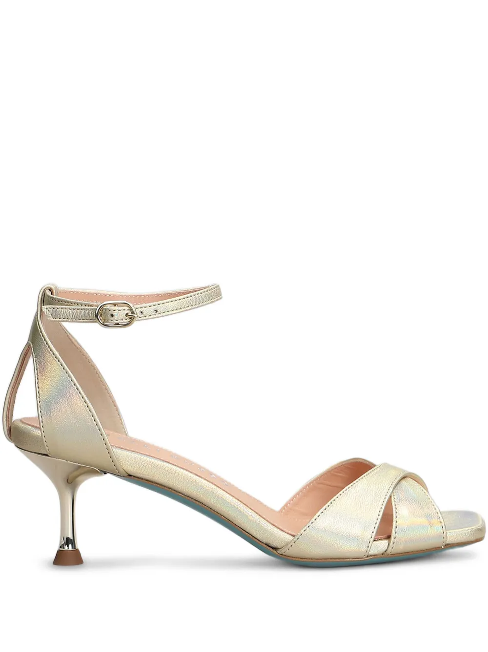 Fratelli Russo 65mm leather sandals | Gold | Image 1