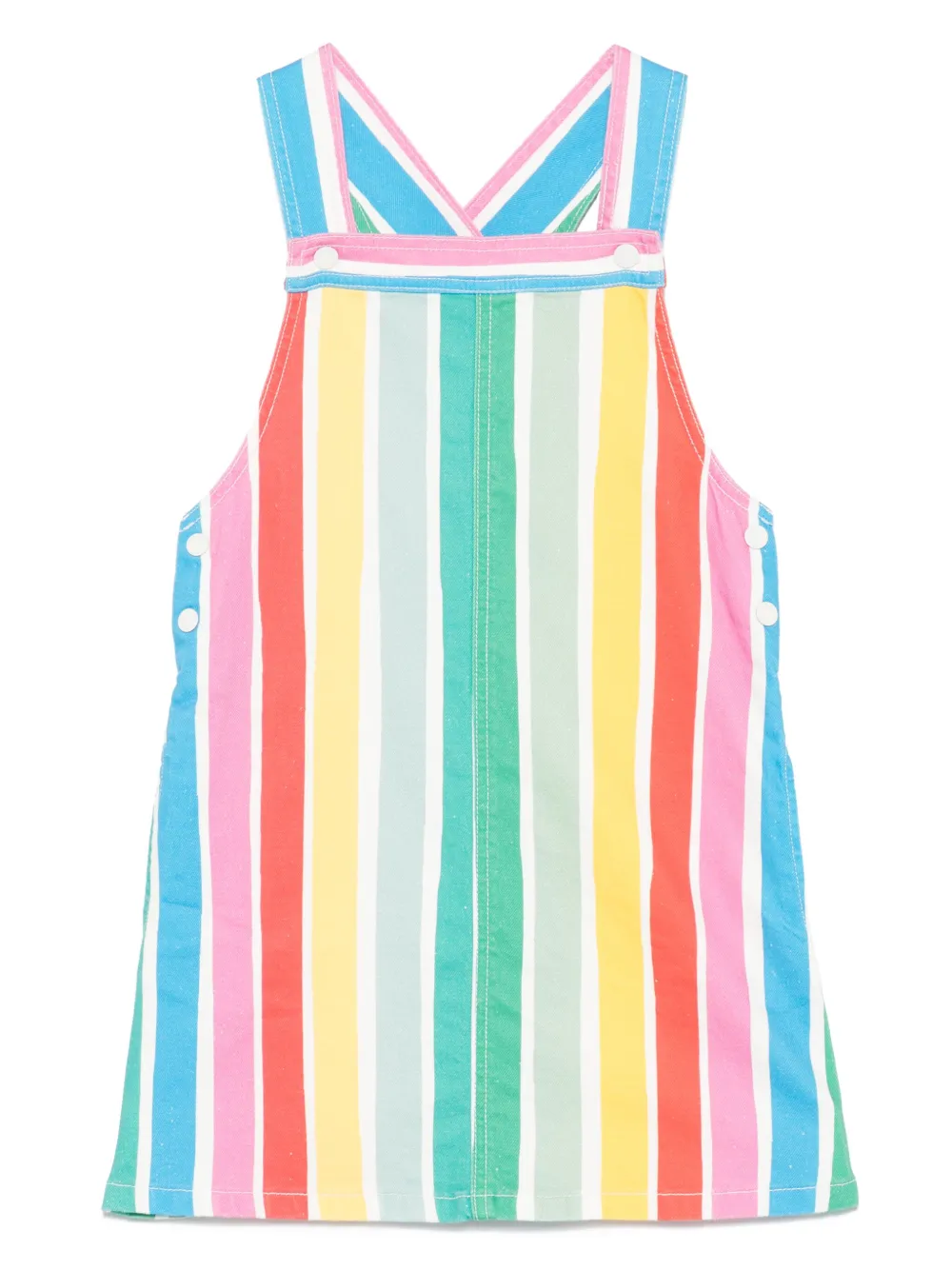 Stella McCartney Kids Gestreepte jurk Blauw