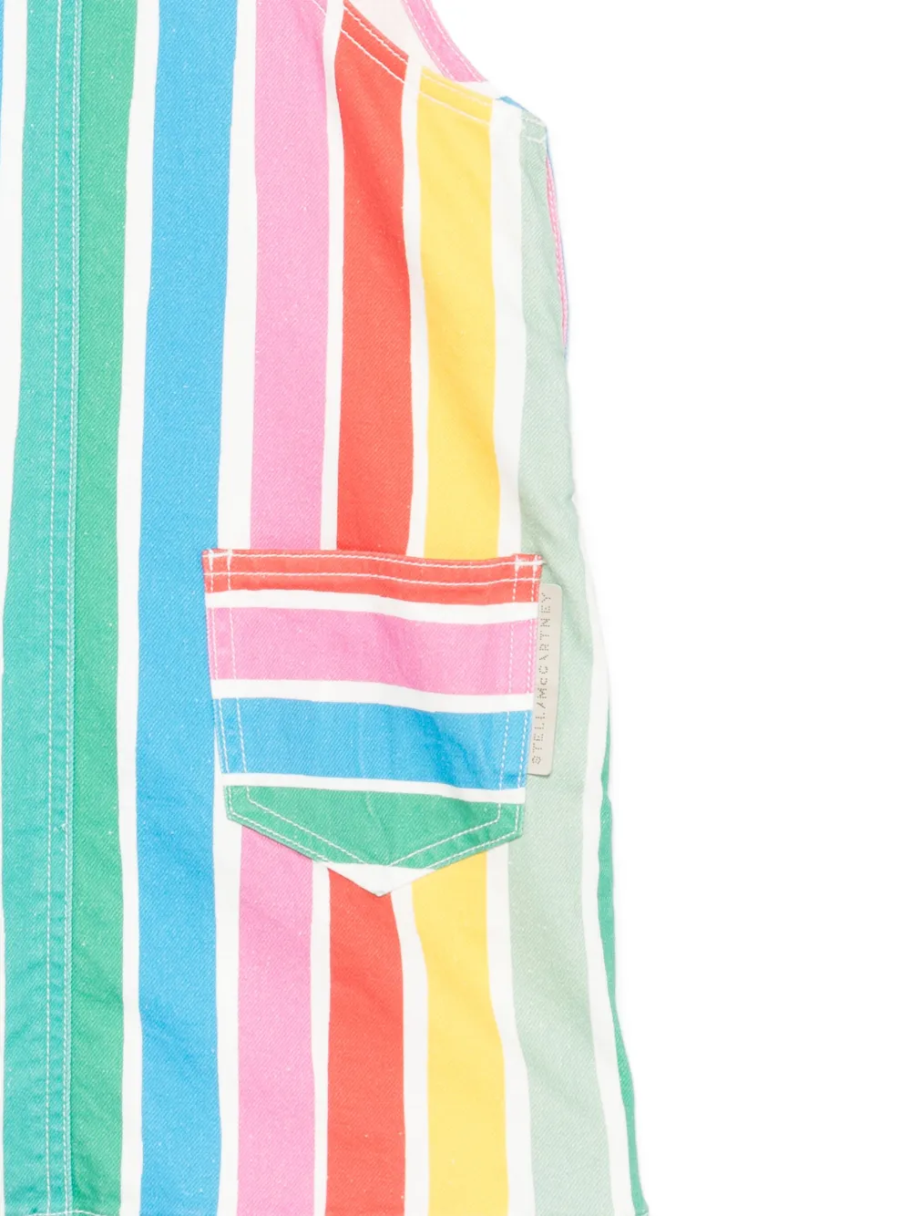 Stella McCartney Kids Gestreepte jurk Blauw