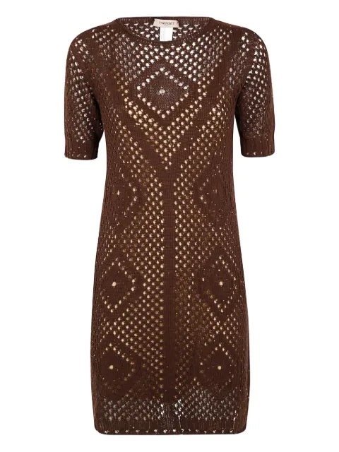 TWINSET lattice-knit dress
