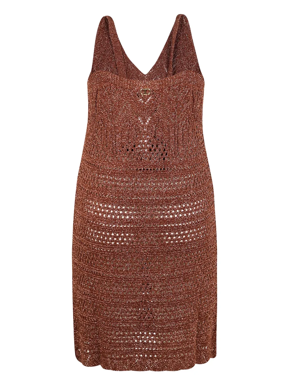 TWINSET knitted mini dress - Bruin