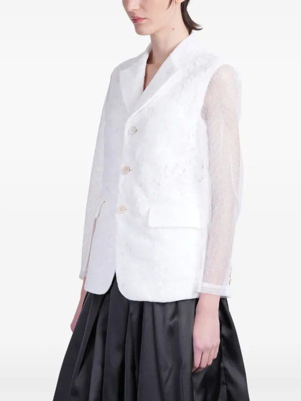 Comme Des Garçons セミシアージャケット | ホワイト | FARFETCH JP