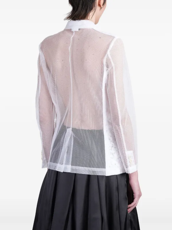 Comme Des Garçons セミシアージャケット | ホワイト | FARFETCH JP
