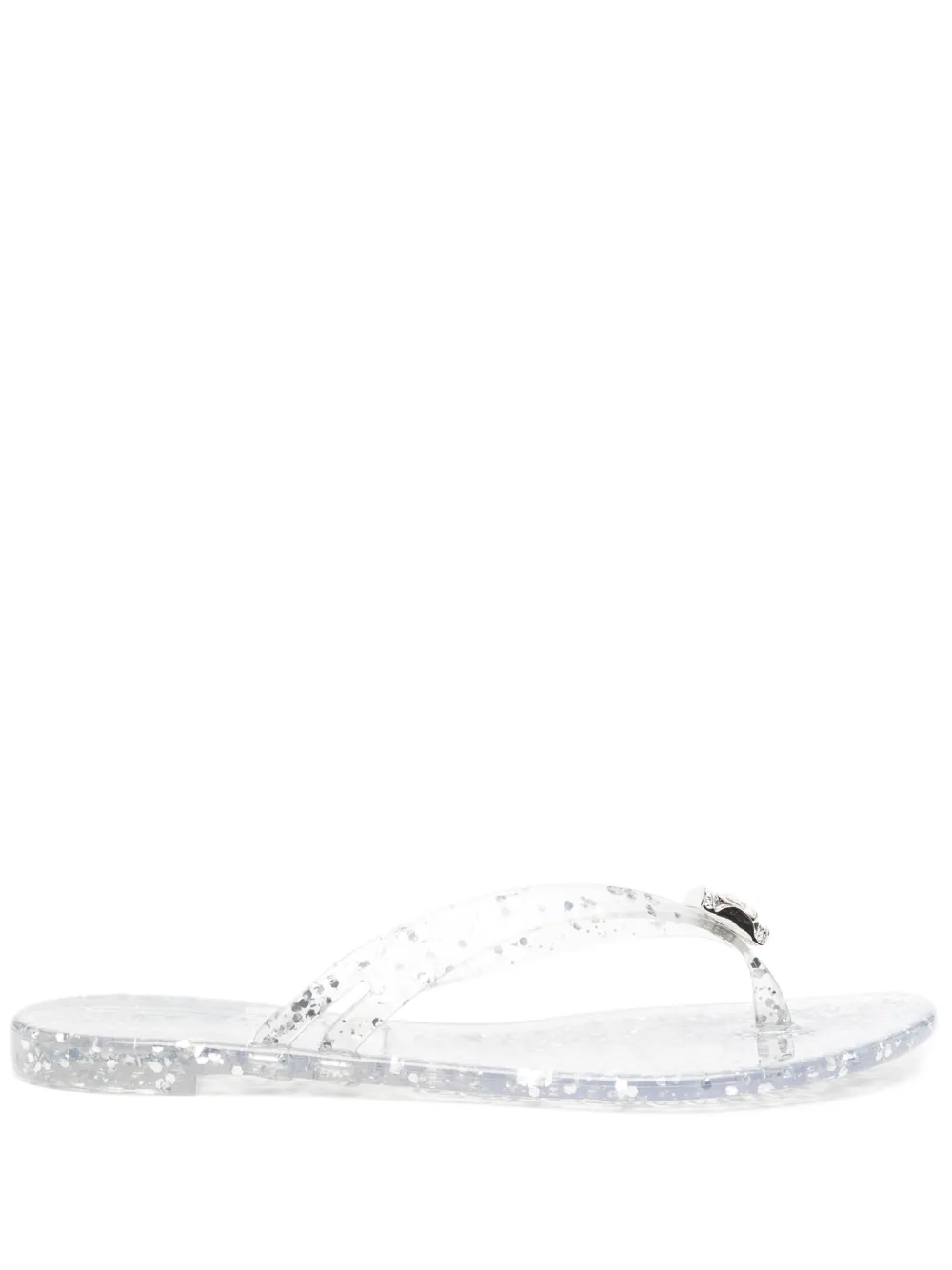 Casadei 亮片金葱果冻人字拖 | 白色 | Image 1