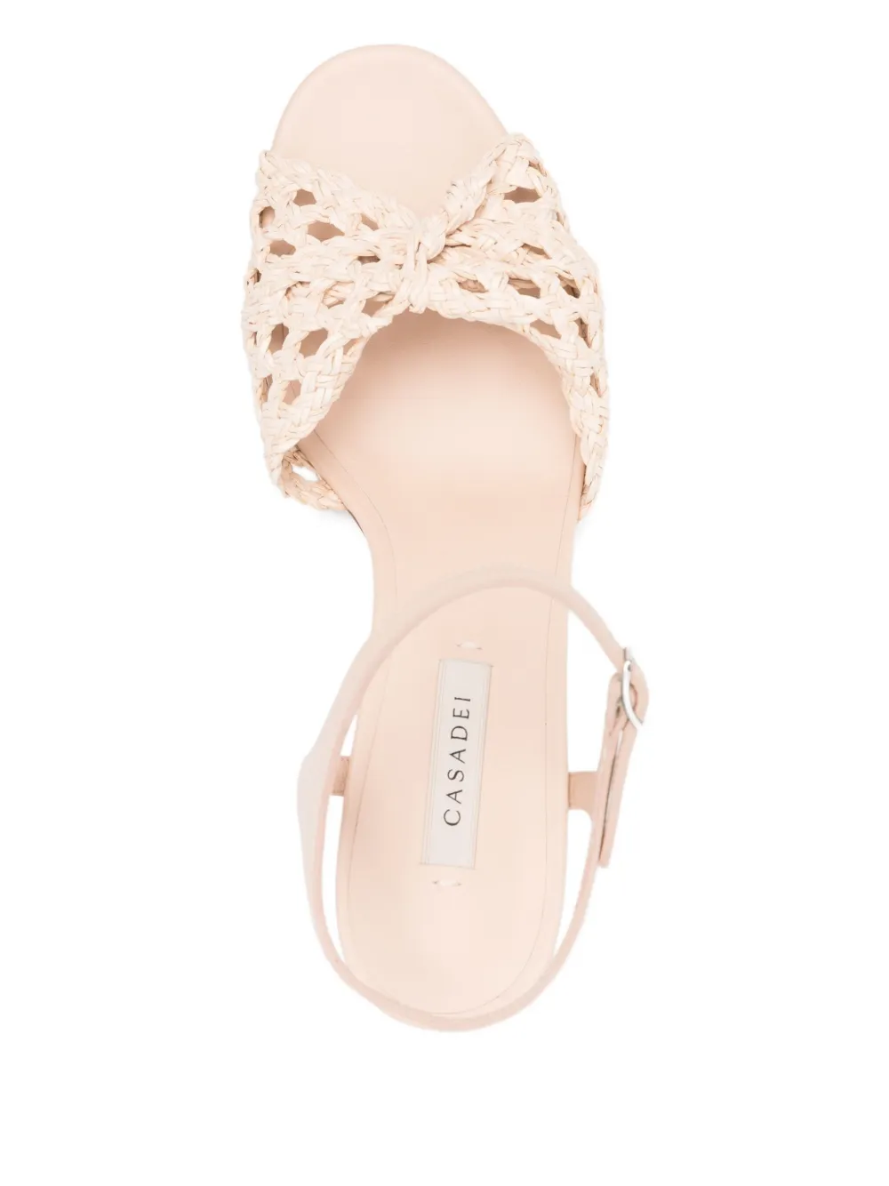 Casadei woven leather sandals Pink