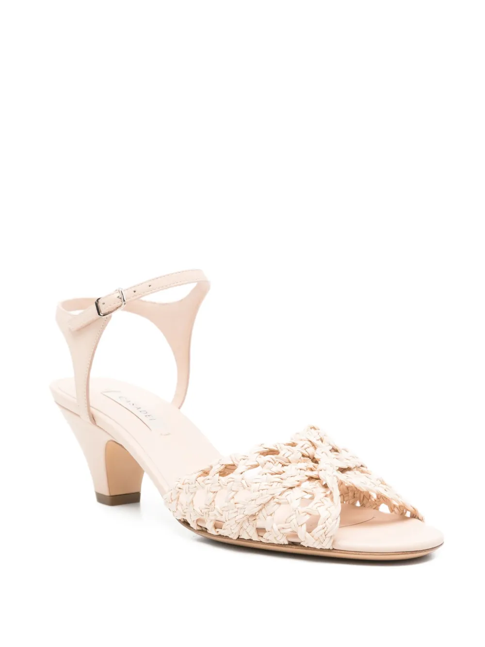 Casadei woven leather sandals Pink