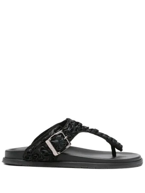 Casadei textured T-bar slides