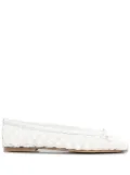 Casadei Versilia textured ballet flats - White