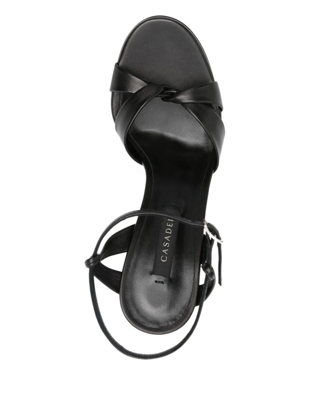 Casadei twist-strap platform sandals Black