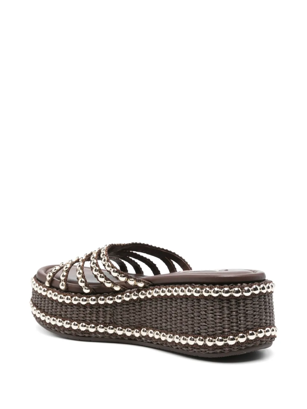 Casadei 20 mm New Zeppa Studsway sandalen met plateauzool Bruin