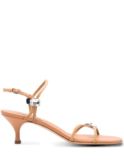 Casadei sandalias de tacón con detalles de cristal