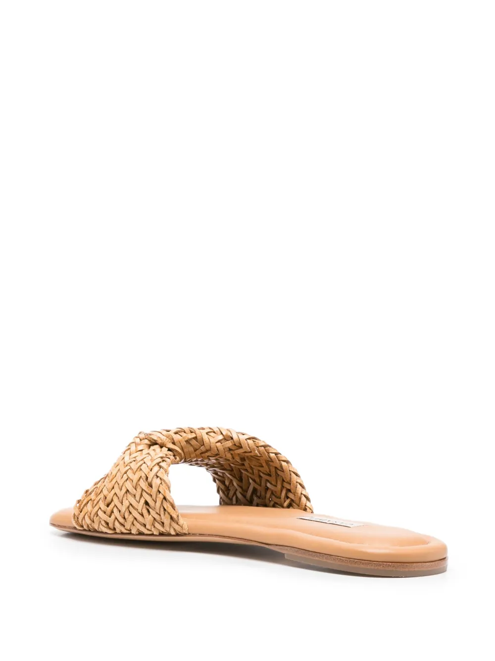 Casadei woven knot slides Brown