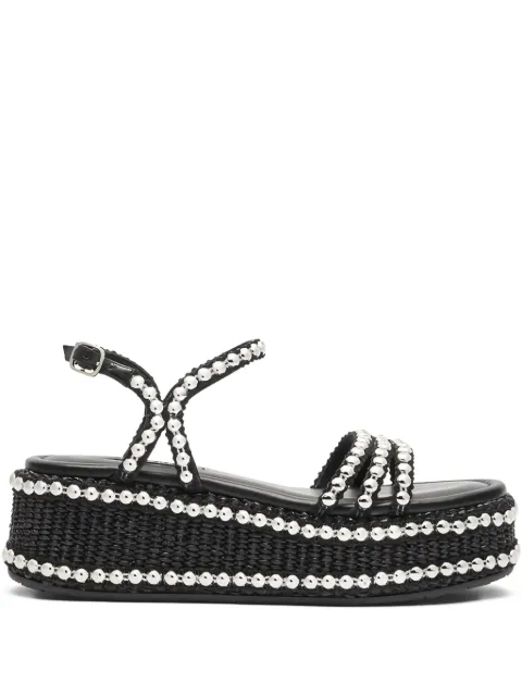 Casadei صندل بخرز ونعل بلاتفورم