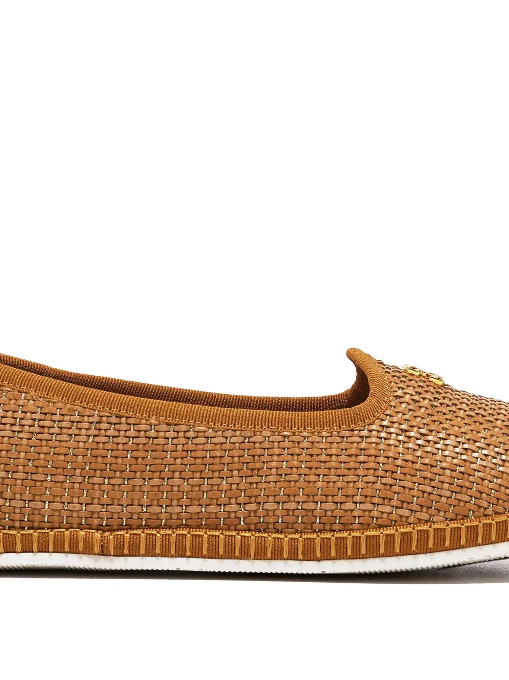 Casadei Woven Flat Loafers