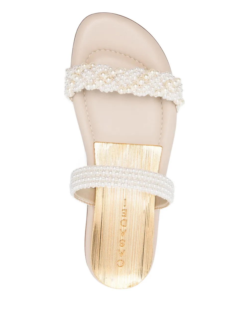 Casadei Sandalen verfraaid met parels Wit