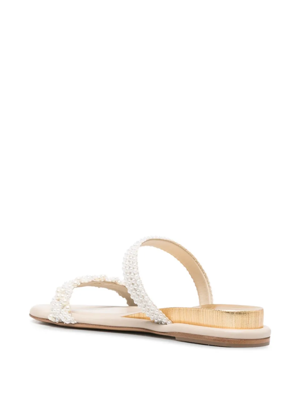 Casadei Sandalen verfraaid met parels Wit