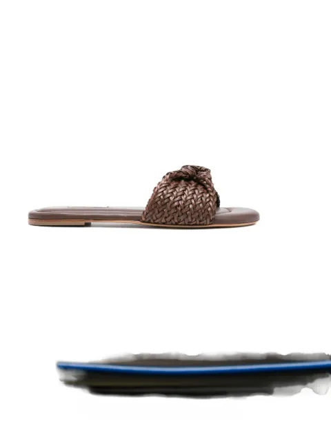 Casadei woven knot slides