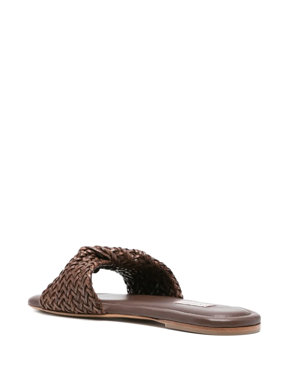 Casadei woven knot slides Brown