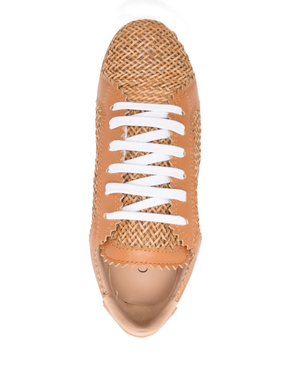 Casadei Nexus Hanoi woven platform sneakers Brown