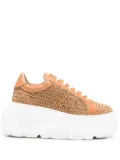 Casadei Nexus Hanoi woven platform sneakers - Brown
