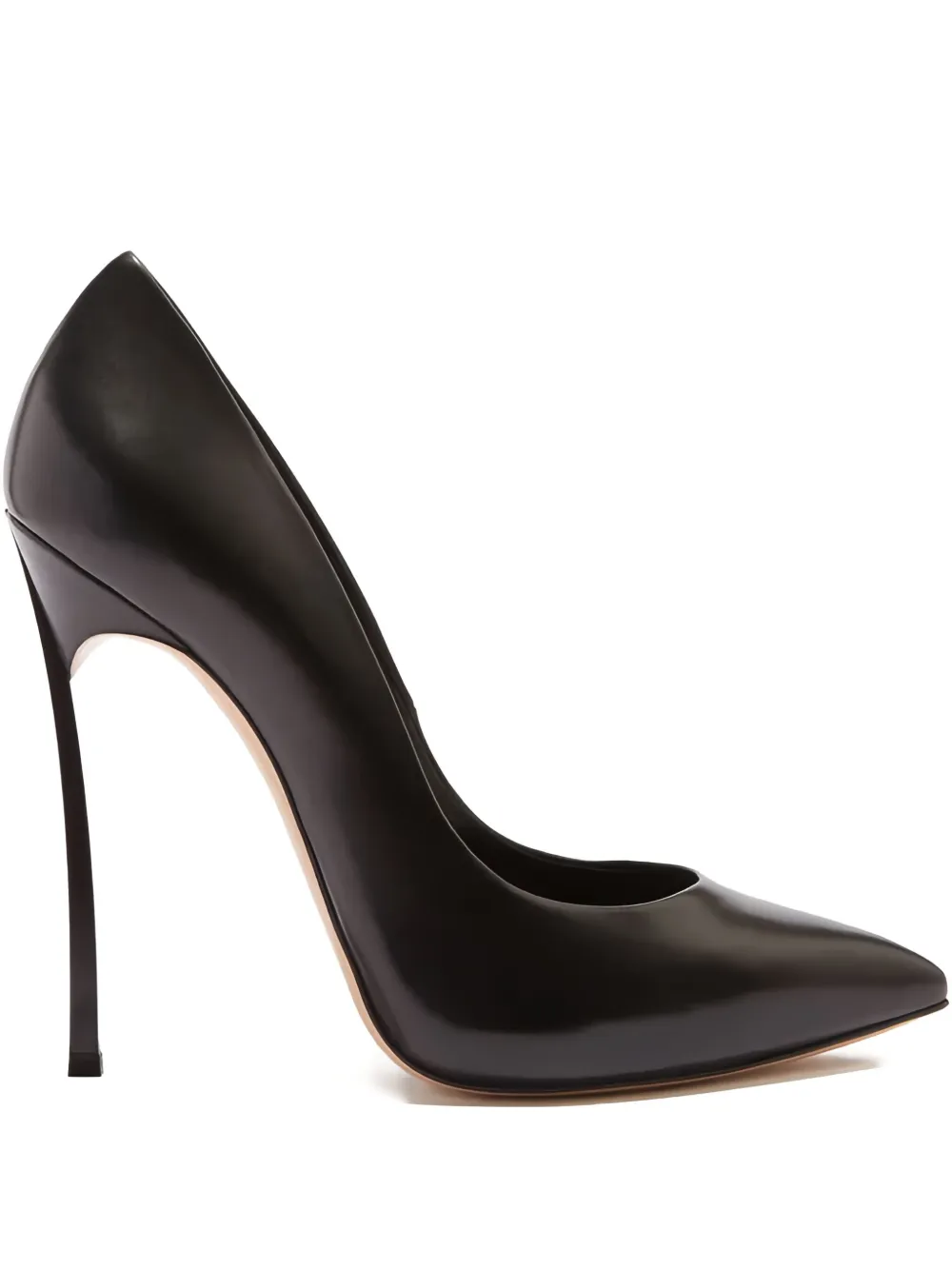 Casadei 115mm leather heeled pumps Black