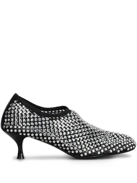strategia shoes zapatillas con detalles de cristal y tacón de 50mm