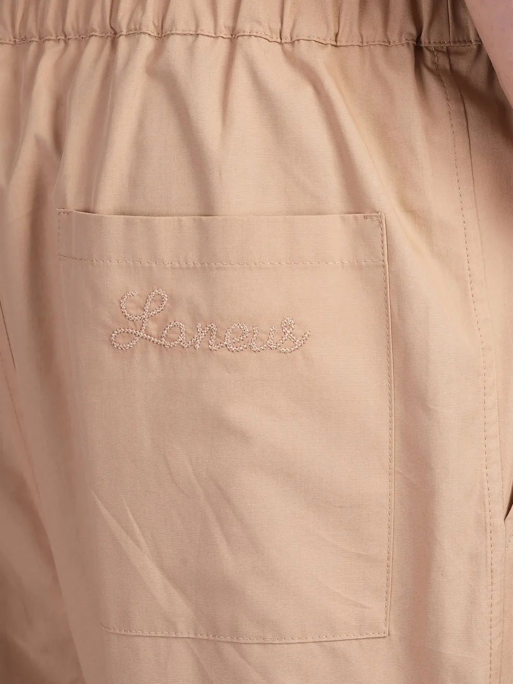 Laneus Katoenen broek Beige