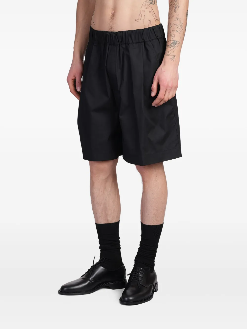 Laneus Katoenen shorts Zwart