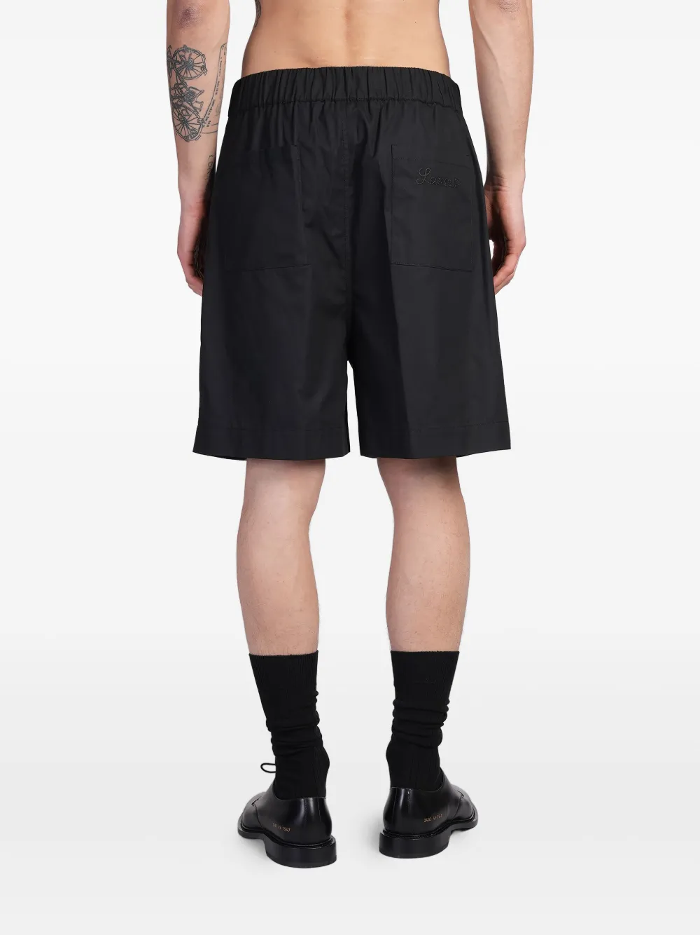 Laneus Katoenen shorts Zwart