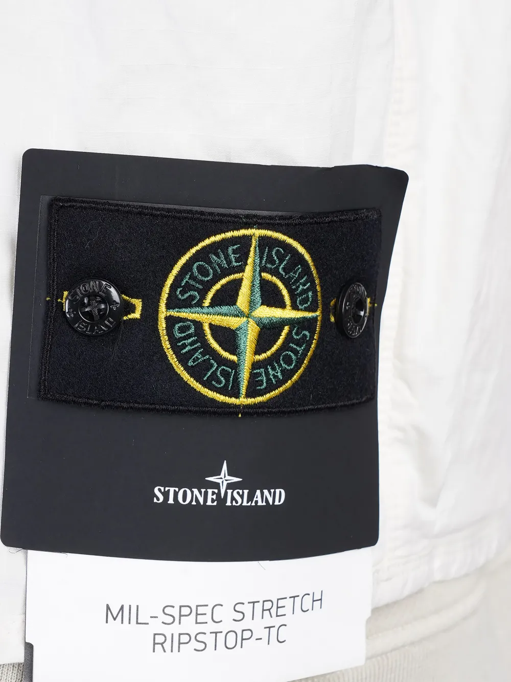 Stone Island Jack met Compass-logopatch Wit