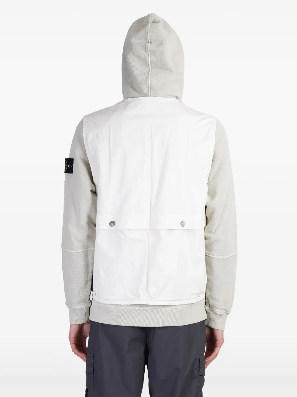 Stone Island Jack met Compass-logopatch Wit