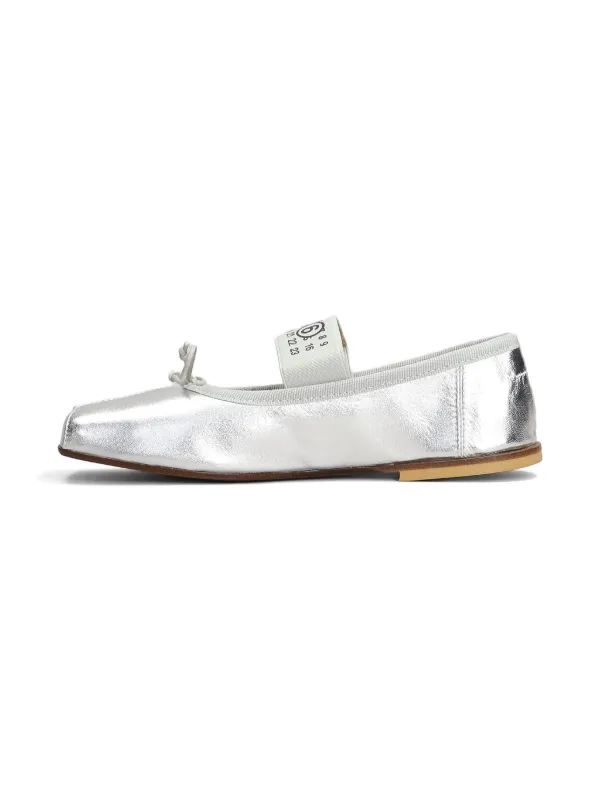 MM6 Maison Margiela Kids ナンバーモチーフ フラットシューズ