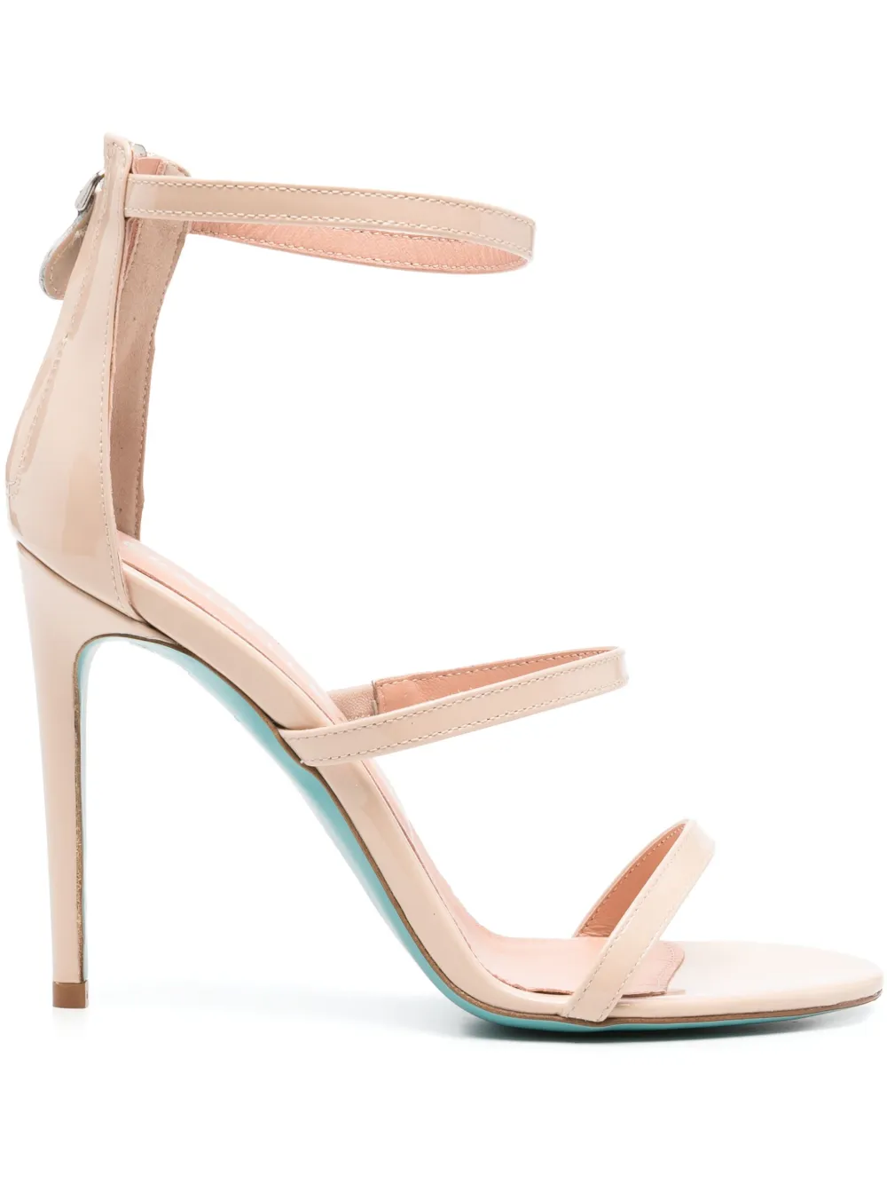 Fratelli Russo 110mm patent-leather sandals Pink