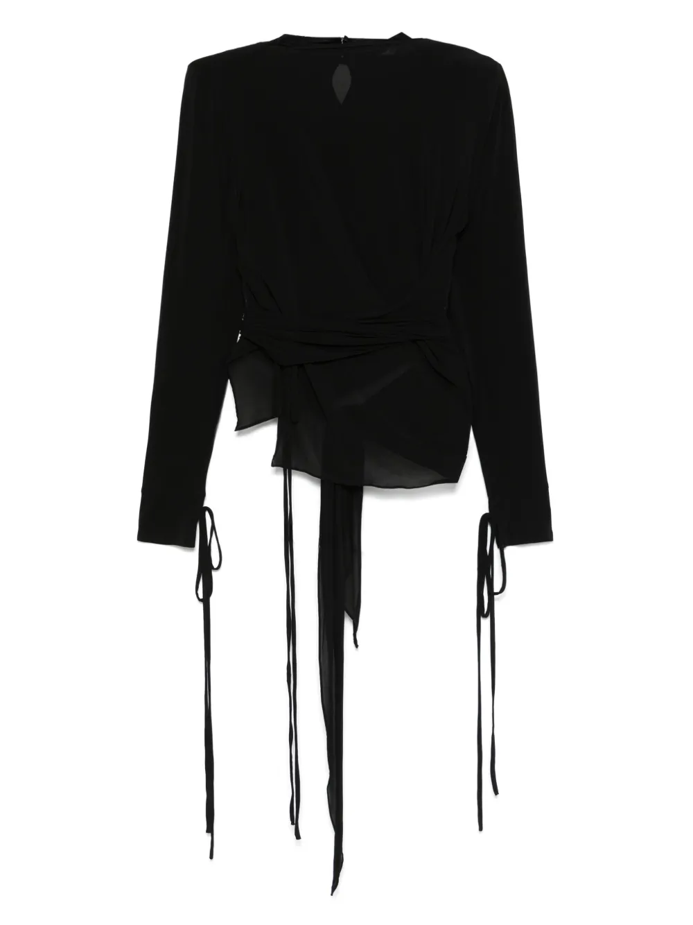 Christopher Esber Gedrapeerd T-shirt Zwart