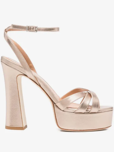 Chantal 130mm leather platform sandals