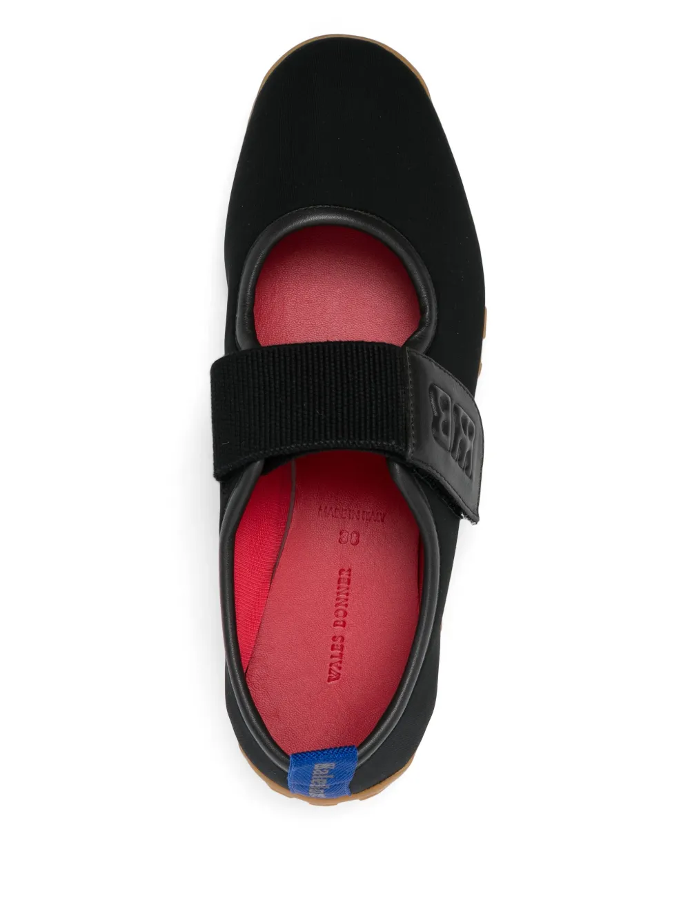 Wales Bonner logo-embossed sneakers Black