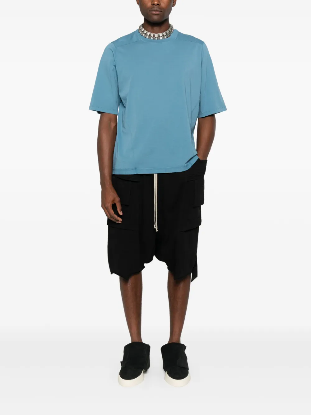Rick Owens DRKSHDW Katoenen T-shirt - Blauw