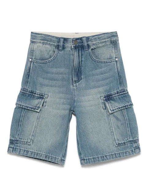Stella McCartney Kids logo-patch denim shorts 