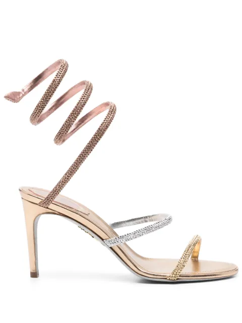 René Caovilla 85mm crystal-embellished sandals
