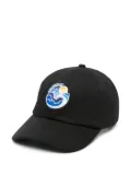 Casablanca Midnight Wave Patch cap - Black