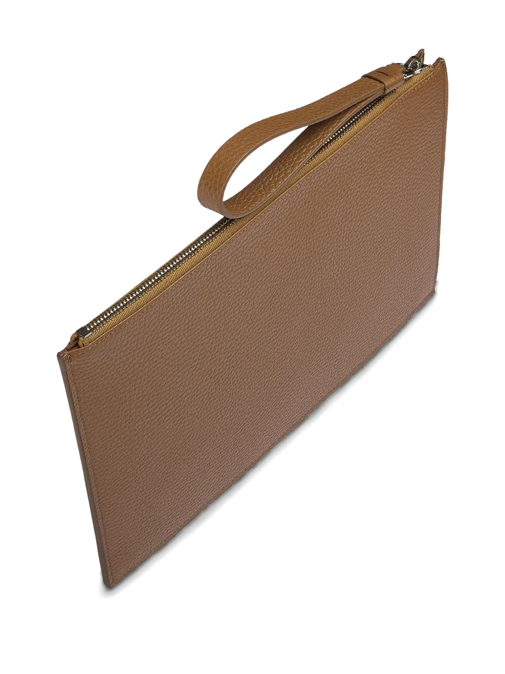 Shop Doucal's Tumbled Leather Document Pouch