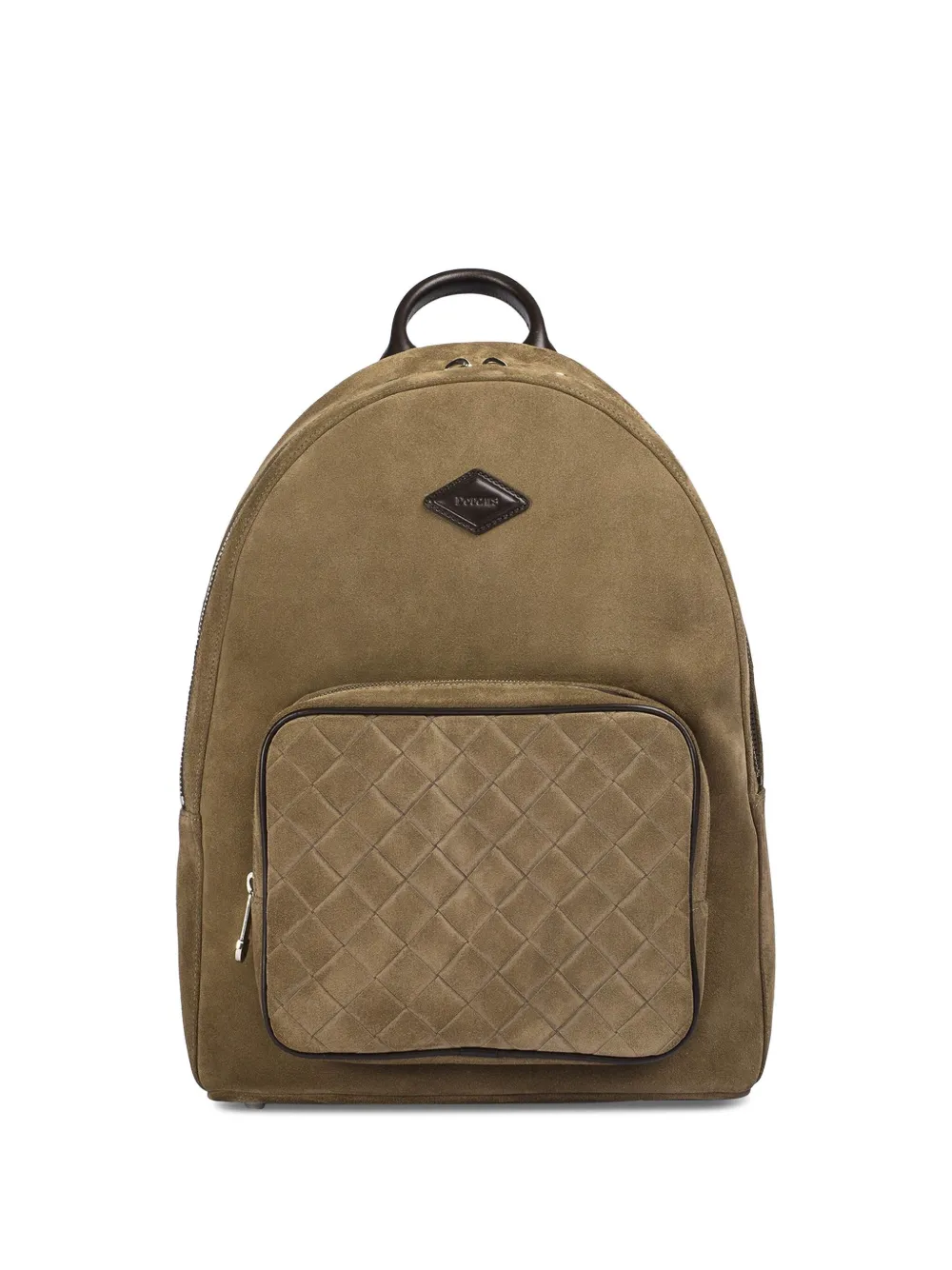 Doucal's Suede Backpack In Braun