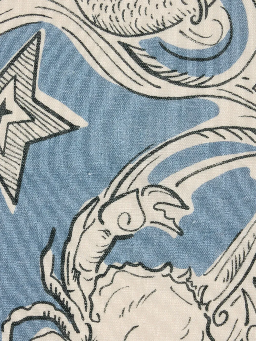 La Doublej Cosmos-print Napkin (set Of Two) In Blue