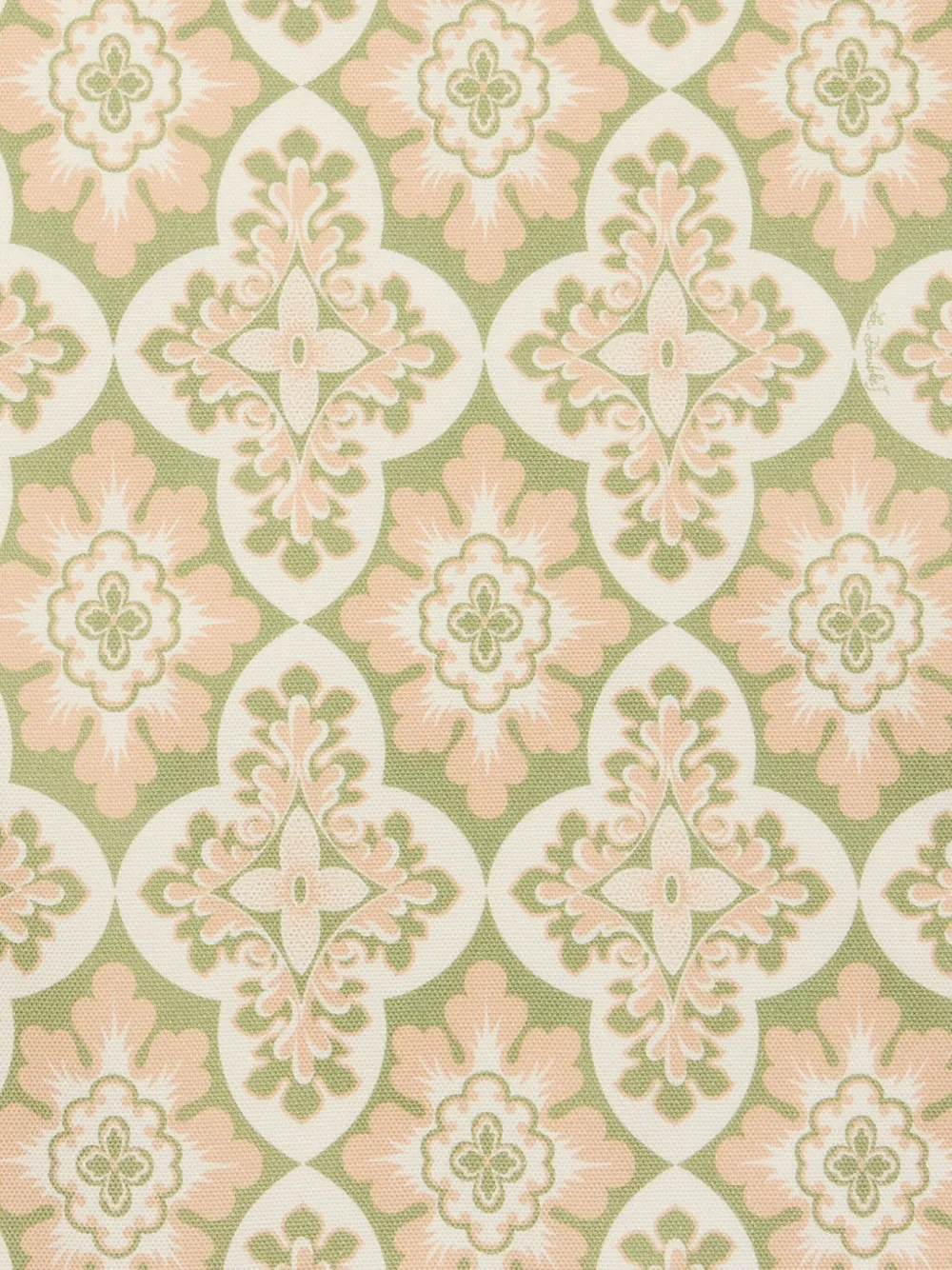 La Doublej Palazzo-print Napkin (set Of Two) In Green