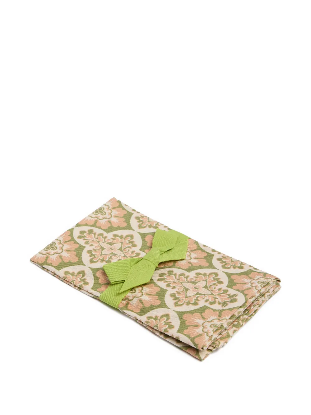 La Doublej Palazzo-print Napkin (set Of Two) In Green